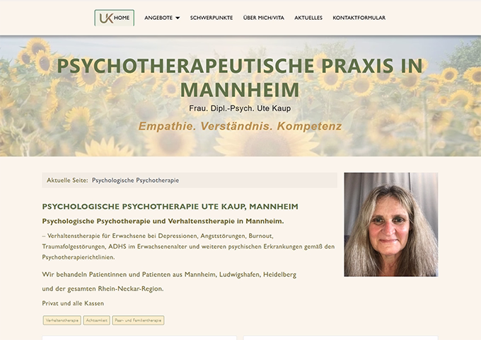 Psychotherapie Ute Kaup Mannheim